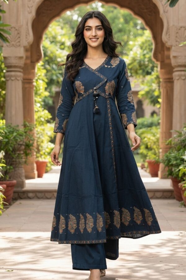 Embroidered Anarkali Kurta Set